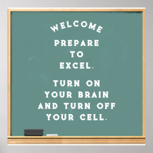 School Teacher "Turn Off Cell Phone" Poster