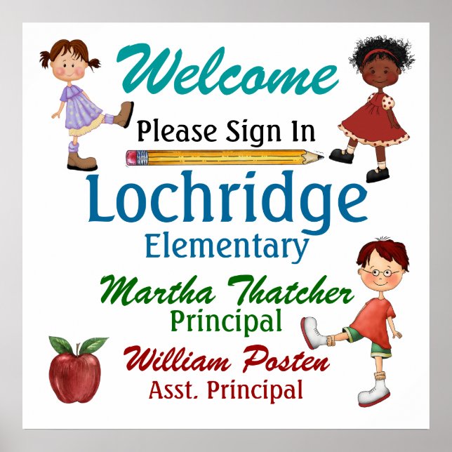 School / Teacher Welcome Poster - SRF (Front)