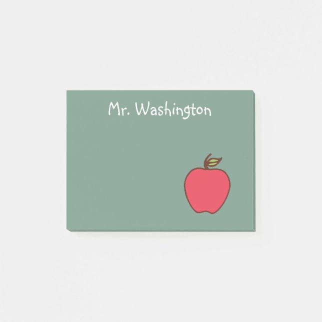 School Teacher's Chalkboard Post It Notes Gift (Front)