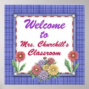 School Teacher's Classroom Sign by SRF