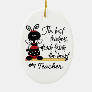 School Teacher's Ladybug Gift Ornament