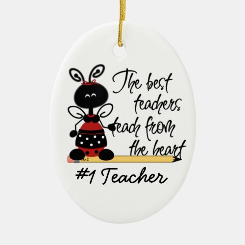 School Teachers Ladybug Gift Ornament