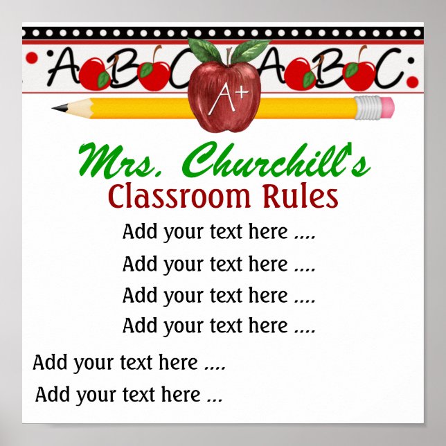 School Teacher's Poster - SRF (Front)