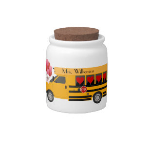 School Thank You Teacher Driver Small Candy Jar