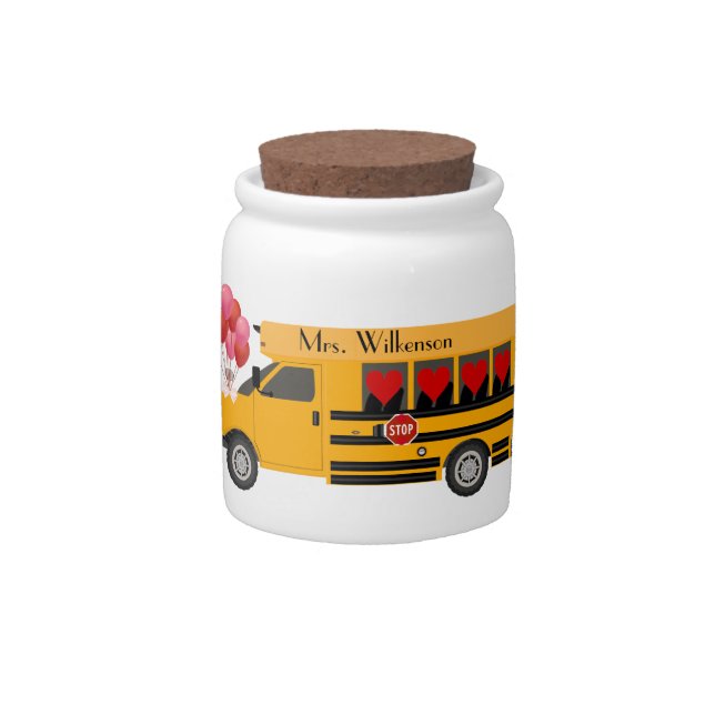 School Thank You Teacher Driver Small Candy Jar (Front)