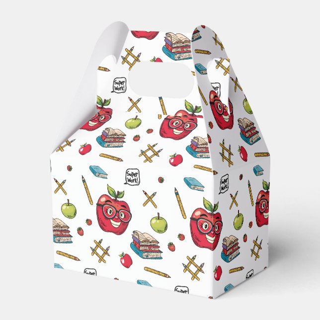 School-Themed Favor Box (Front Side)