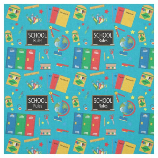 School Time | Changeable Background Color Fabric