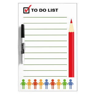 School "To Do List" Dry Erase Board