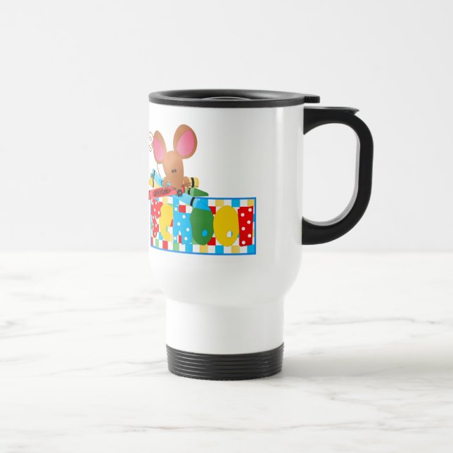 School Traveler /Commute  Ringer Mug (Right)