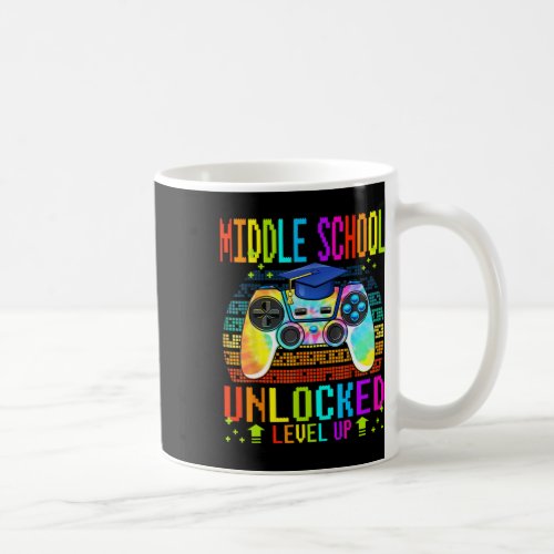 School Unlocked Level Up Gamer Back To School Tie  Coffee Mug