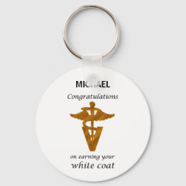School Veterinary White Coat Ceremony Keychain