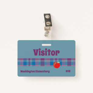 School visitor blue badge