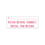 [ Thumbnail: School Work Review Rubber Stamp ]