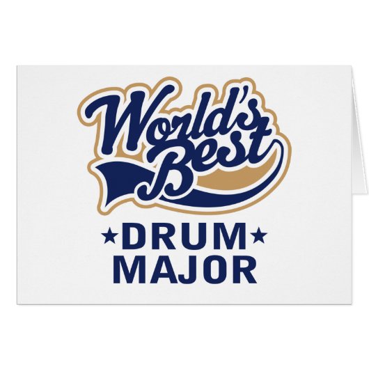 School Worlds Best Drum Major Gift (Front Horizontal)