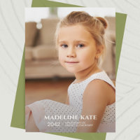 School Year Photo Keepsake Card