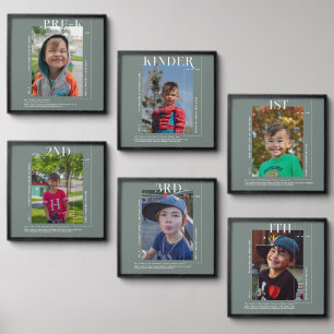 School Years Snapshots   Modern Memory Gallery Peel And Stick Photo Tile