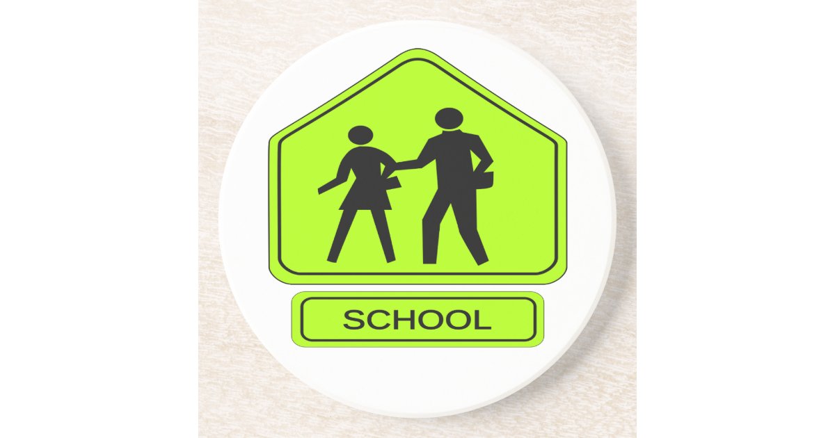 School Zone Coaster | Zazzle