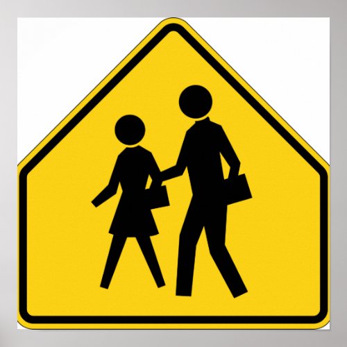 School Zone Highway Sign
