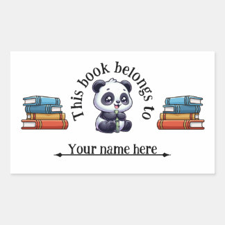 Schoolbook Name Sticker 