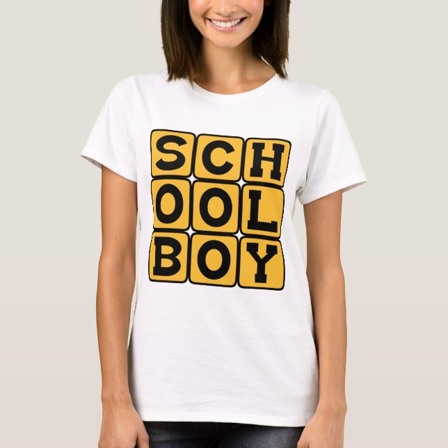 Schoolboy, Male Student T-Shirt (Front)
