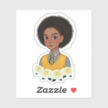 Schoolgirl wisdom black girl natural hair afro