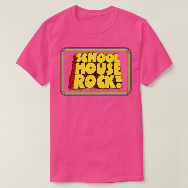 Schoolhouse Rock 70s Retro Title Bars T-Shirt (Design Front)