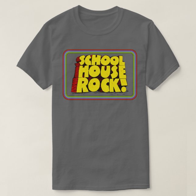 Schoolhouse Rock 70s Retro Title Bars T-Shirt (Design Front)