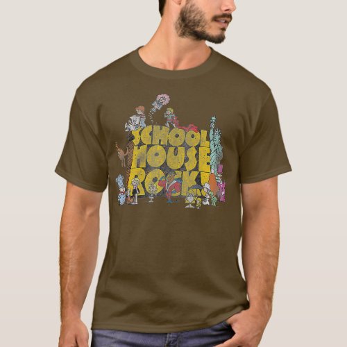 Schoolhouse Rock Logo with Characters Tank Top 