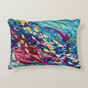Schooling Fish Accent Pillow