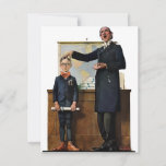 Schoolmaster - Norman Rockwell Holiday Card