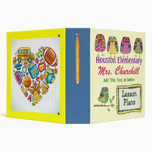 School's a Hoot - OWL 3 Ring Binder