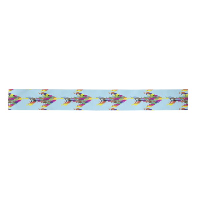 Schools of fish  Thunder_Cove  Satin Ribbon (Front)