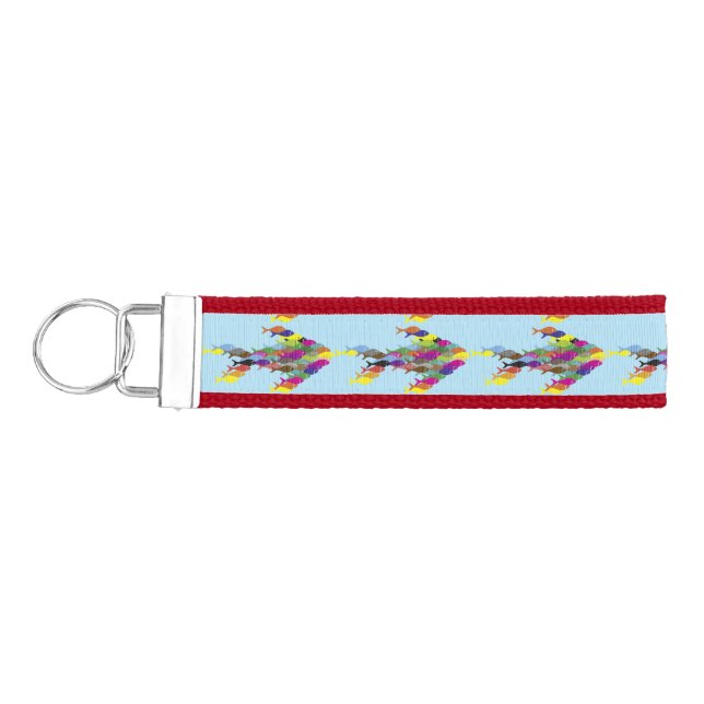 Schools of fish  Thunder_Cove   Wrist Keychain (Keys on Left)
