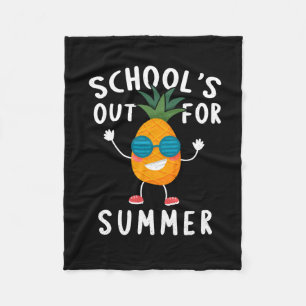 Schools Out For Summer Fleece Blanket