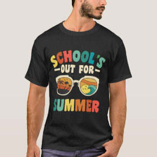 School's Out For Summer For Groovy Students Teache T-Shirt