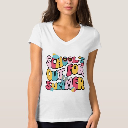 Schools Out For Summer Funny Teacher Vacation T_Shirt