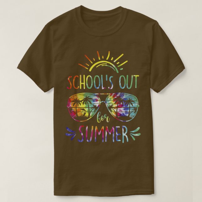 Schools Out For Summer Glasses Last Day Of School  T-Shirt (Design Front)