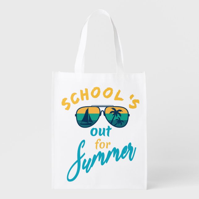 School's out for summer grocery bag (Front)