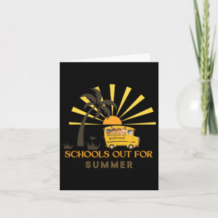 Schools Out For Summer- Happy Kids  Card
