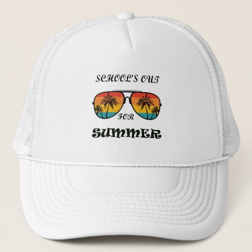 Schools Out For Summer Last Day Of School 2023 Trucker Hat