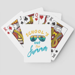 School's out for summer poker cards