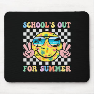 Schools Out For Summer Smile Teacher Kids Last Day Mouse Pad
