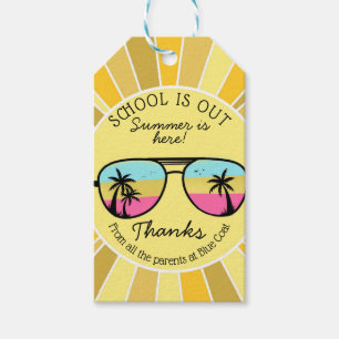 school's out for summer teacher gift gift tags