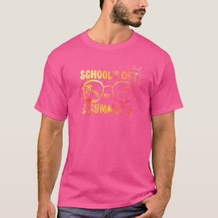 School's Out For Summer Tie Dye Glasses Teacher T-Shirt