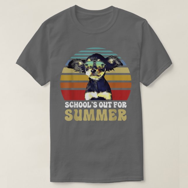 Schools Out for Summer Toy Fo Terrier Dog Teacher  T-Shirt (Design Front)