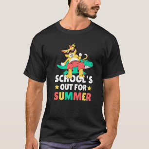 School's out of Summer with a Cat for School T-Shirt