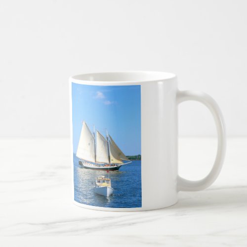 schooner and lobster boat mug