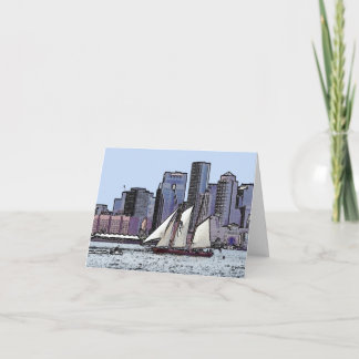 Schooner Cruise--thank you Letterpress Thank You Card