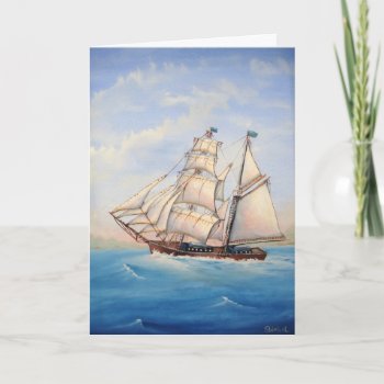 Schooner Father's Day Card by SherryWeisel at Zazzle