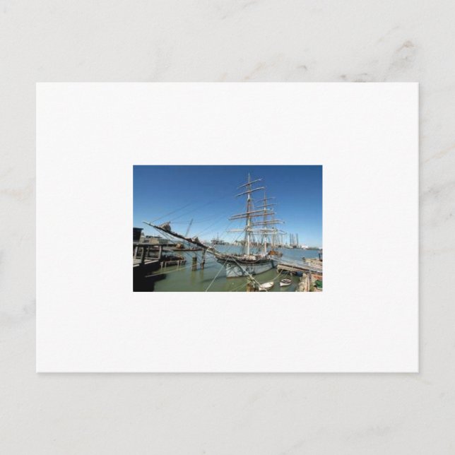 Schooner Melissa in Galveston, TX Postcard (Front)